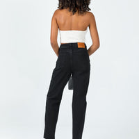 Harrow Straight Leg Denim Jeans Black