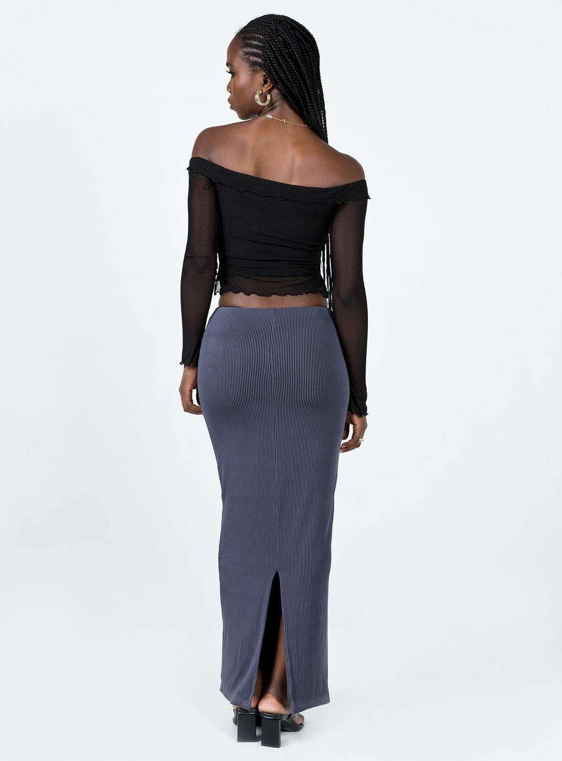 Salte Maxi Skirt Slate