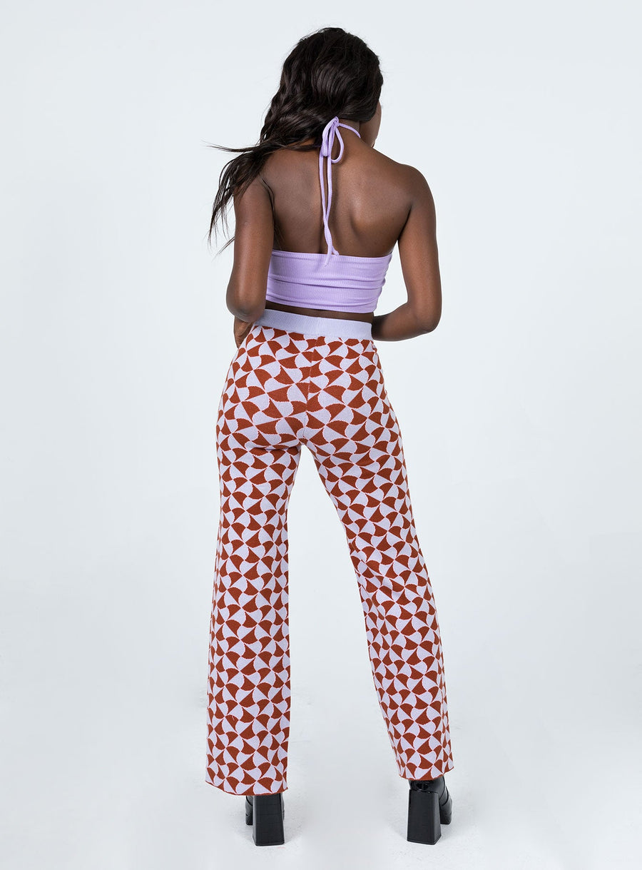 Kirsty Retro Tile Pants Pink