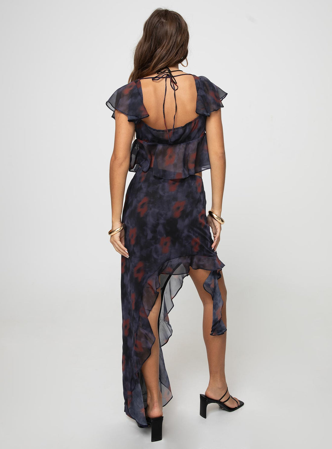 Kelber Maxi Skirt Purple / Multi