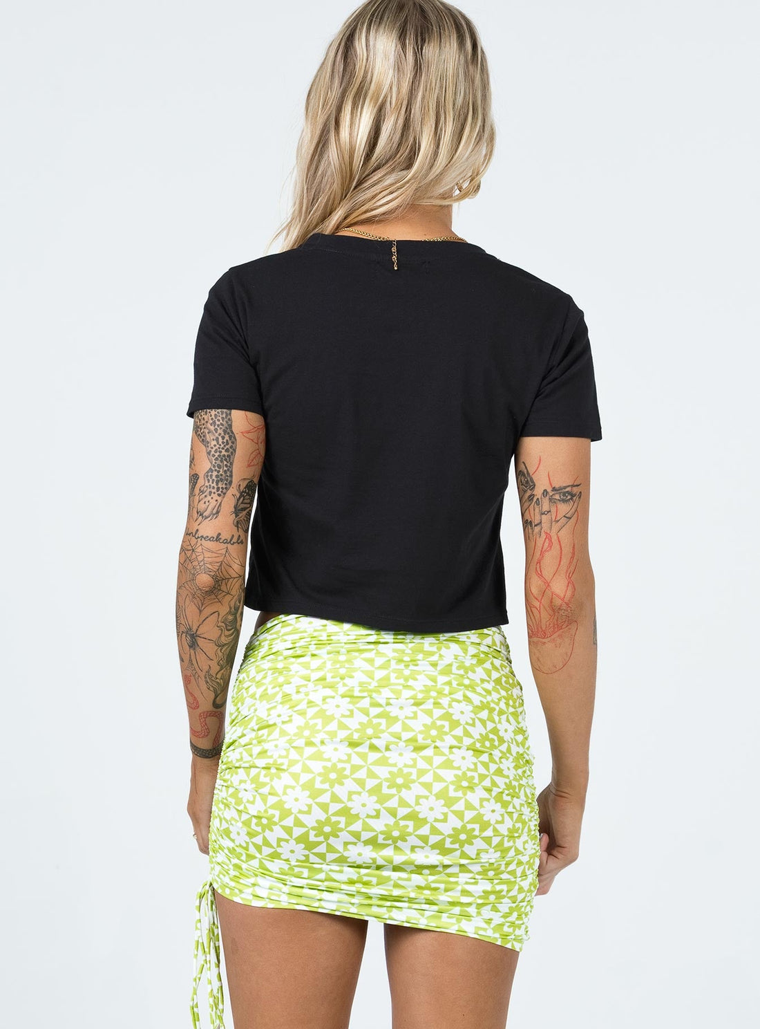 Cinzia Mini Skirt Green