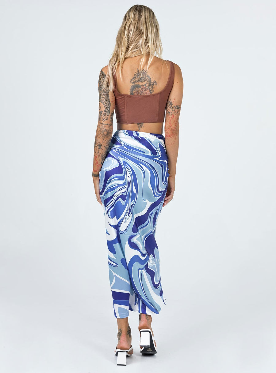 Medika Midi Skirt Blue