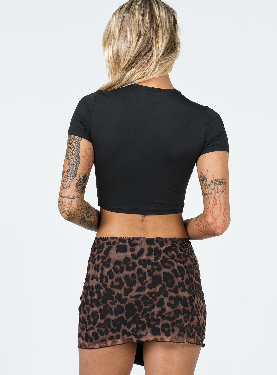 Lidya Ultra Micro Mini Skirt Leopard