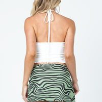 Bold Move Mini Skirt Green