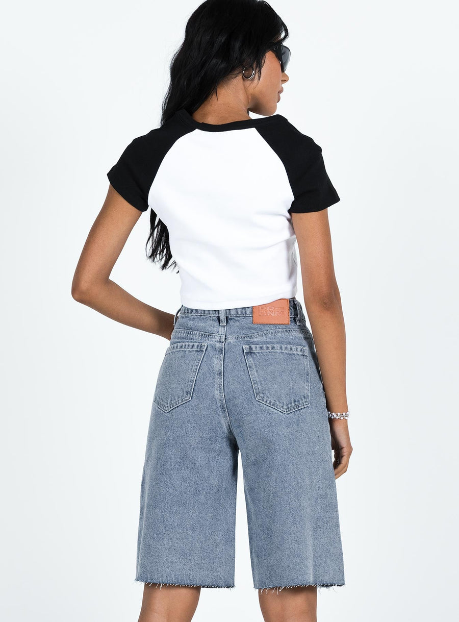 Lexfield Denim Shorts Light Wash