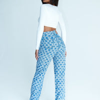 Michigan Lillie Wide Leg Denim Jeans