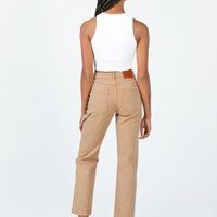 Carpenter Straight Leg Jeans Brown