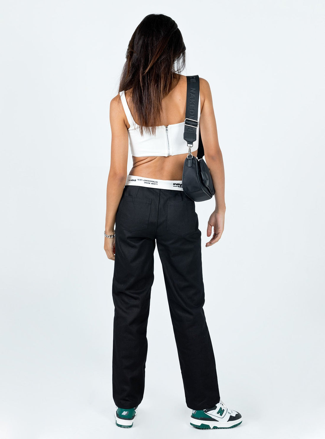 Dava Low Rise Pants Black