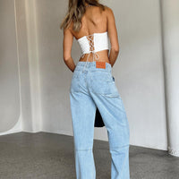 Khadeeja Light Wash Jeans Denim