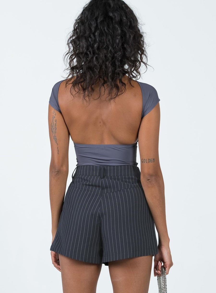 The Gordo Shorts Navy Pinstripe
