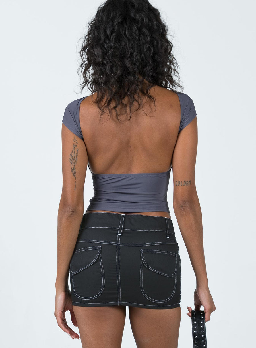 Motel Dipta Skirt Black / White