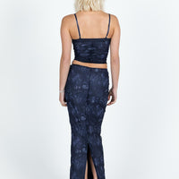 Buttercup Maxi Skirt Blue