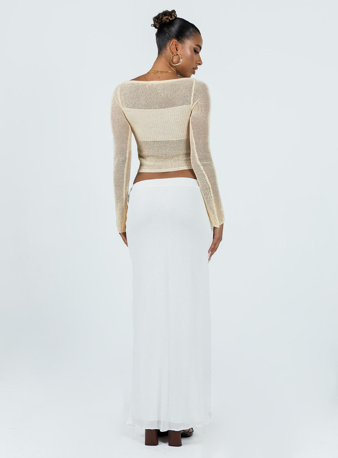 Berkshire Maxi Skirt White