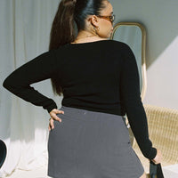Selby Mini Skirt Grey Curve