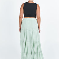Miriah Maxi Skirt Sage