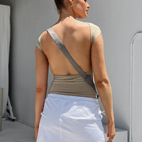 Valery Parachute Mini Skirt White