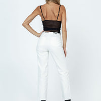 Dava Low Rise Pants White