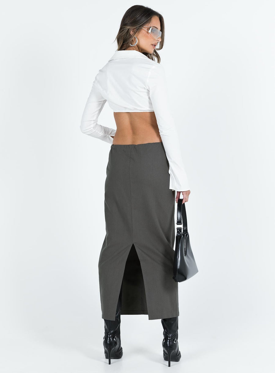 Mistry Midi Skirt Slate