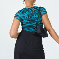 Cole Wrap Mini Skirt Black