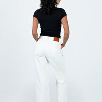 Karana Slouch Jeans Ivory