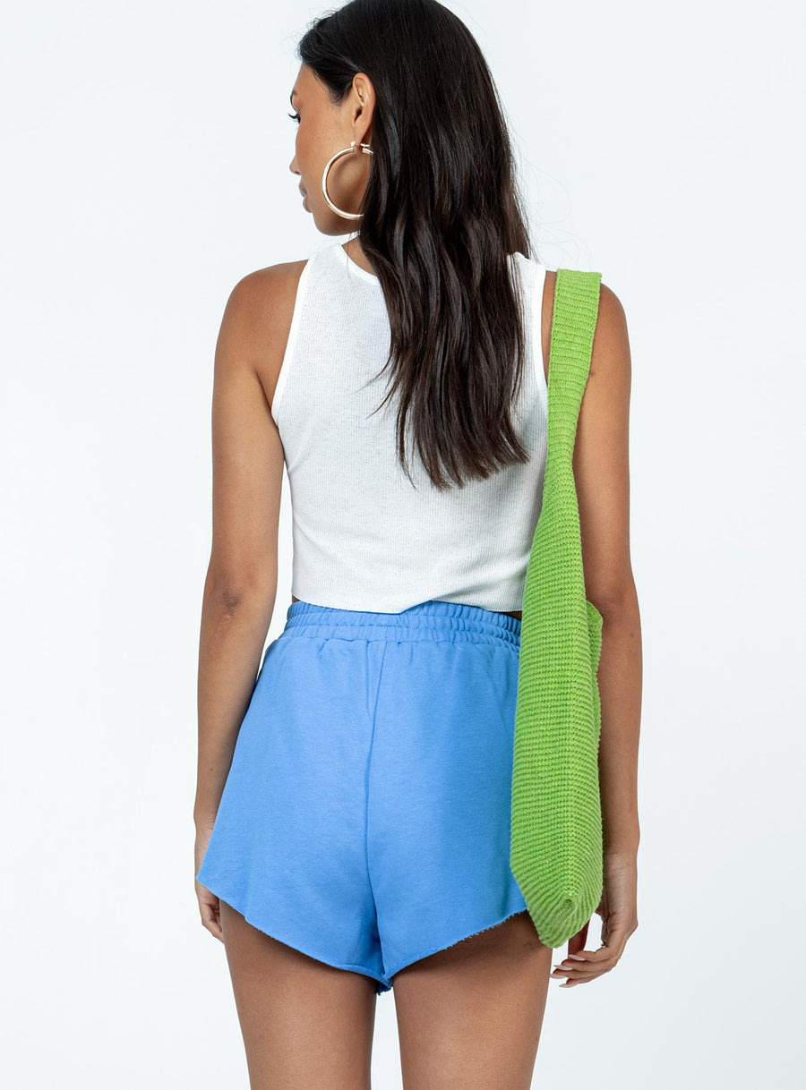 Ines Fleece Shorts Blue