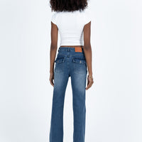 Carvalho Flare Jeans Mid Wash Denim