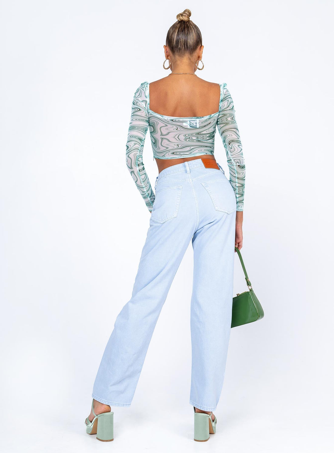 Livorno Straight Leg Ice Blue Denim Jeans