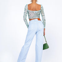 Livorno Straight Leg Ice Blue Denim Jeans