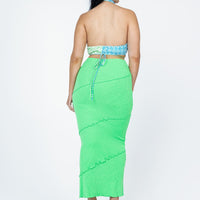 Oscar Maxi Skirt Apple Green