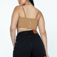 Leonie Denim Shorts Washed Black