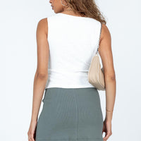 Leo Mini Skirt Khaki