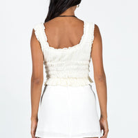 Selby Mini Skirt White Tall