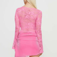 Donelli Asymmetric Mini Skirt Pink