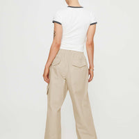 Isadore Cargo Pants Beige