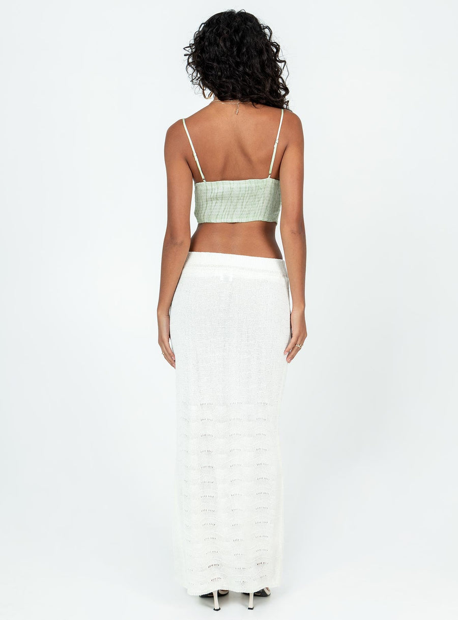 Edin Maxi Skirt White