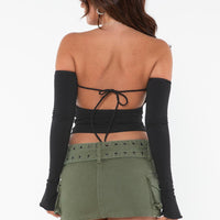 Iconic Cargo Mini Skirt Khaki Petite