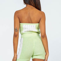 Cal Cable Knit Shorts Green