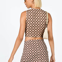 Motel Pelma Mini Skirt Chain Tangle Beige