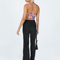 Jhene Satin Pants Black