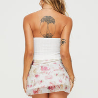 Moreau Mini Skirt Pink/white
