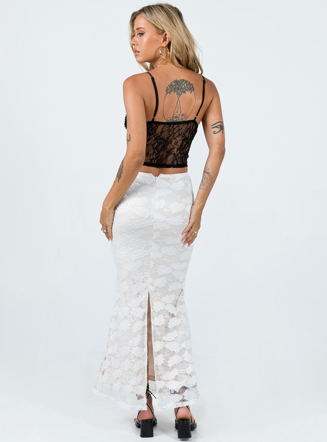 Azra Maxi Skirt White