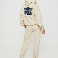Princess Polly Track Pants Bubble Text Stone / Slate