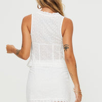 Mavie Broderie Set White