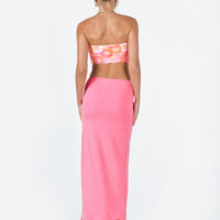 Jorde Knit Midi Skirt Pink