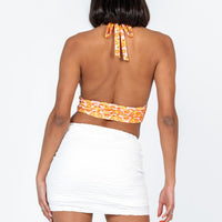 Kiarne Mini Skirt White