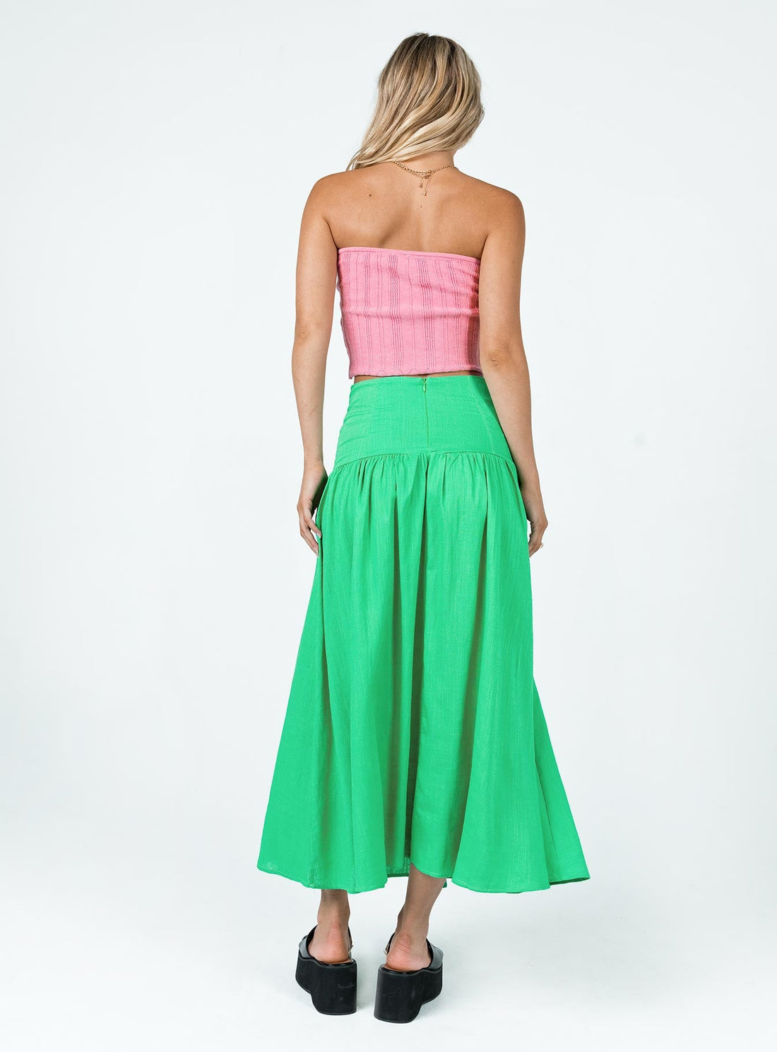 Carol Maxi Skirt Green