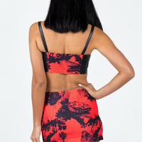 Main Stage Mini Skirt Red / Black