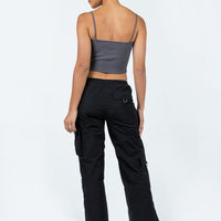 Fernando Parachute Pants Black