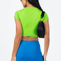 Karley Low Waist Mini Skirt Blue