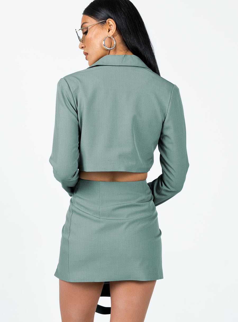 The Reggie Mini Skirt Slate